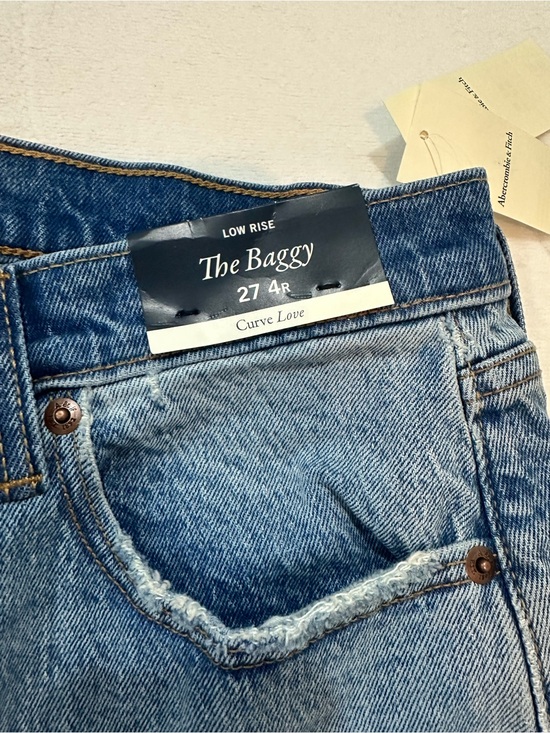 Abercrombie & Fitch Denim - Abercrombie & Fitch Curve Love Low Rise Baggy Jeans